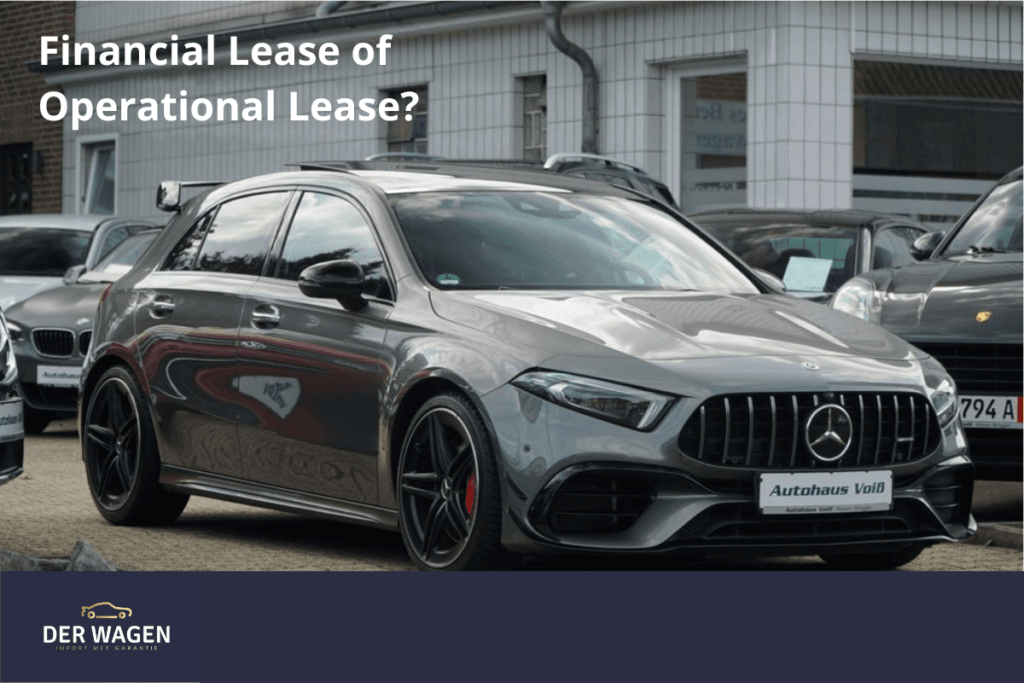 Financial lease of operational lease
